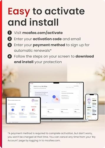 McAfee+ Premium Individual Unlimited Devices 2025 | Cybersecurity Software Includes Antivirus, Secure VPN, Scam Protection, Identity Monitoring | 1-Year Subscription with Auto-Renewal | Download